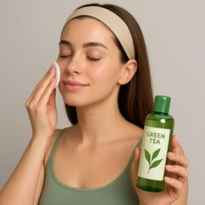 How to applygreen tea face toner 