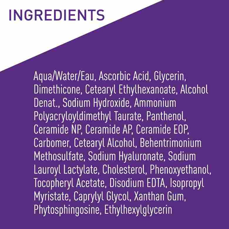 CeraVe product ingredients list.