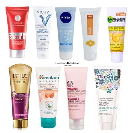 Face scrubs for exofoliation in summer.