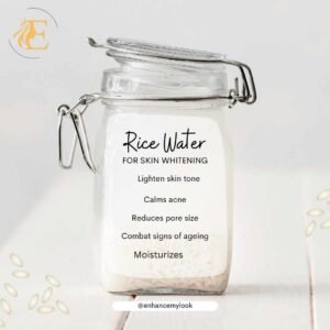 Benefits of rice water for skin whitening