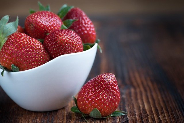Bowl of strawberries